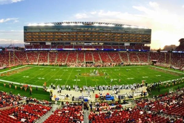 american football stadium night crowd